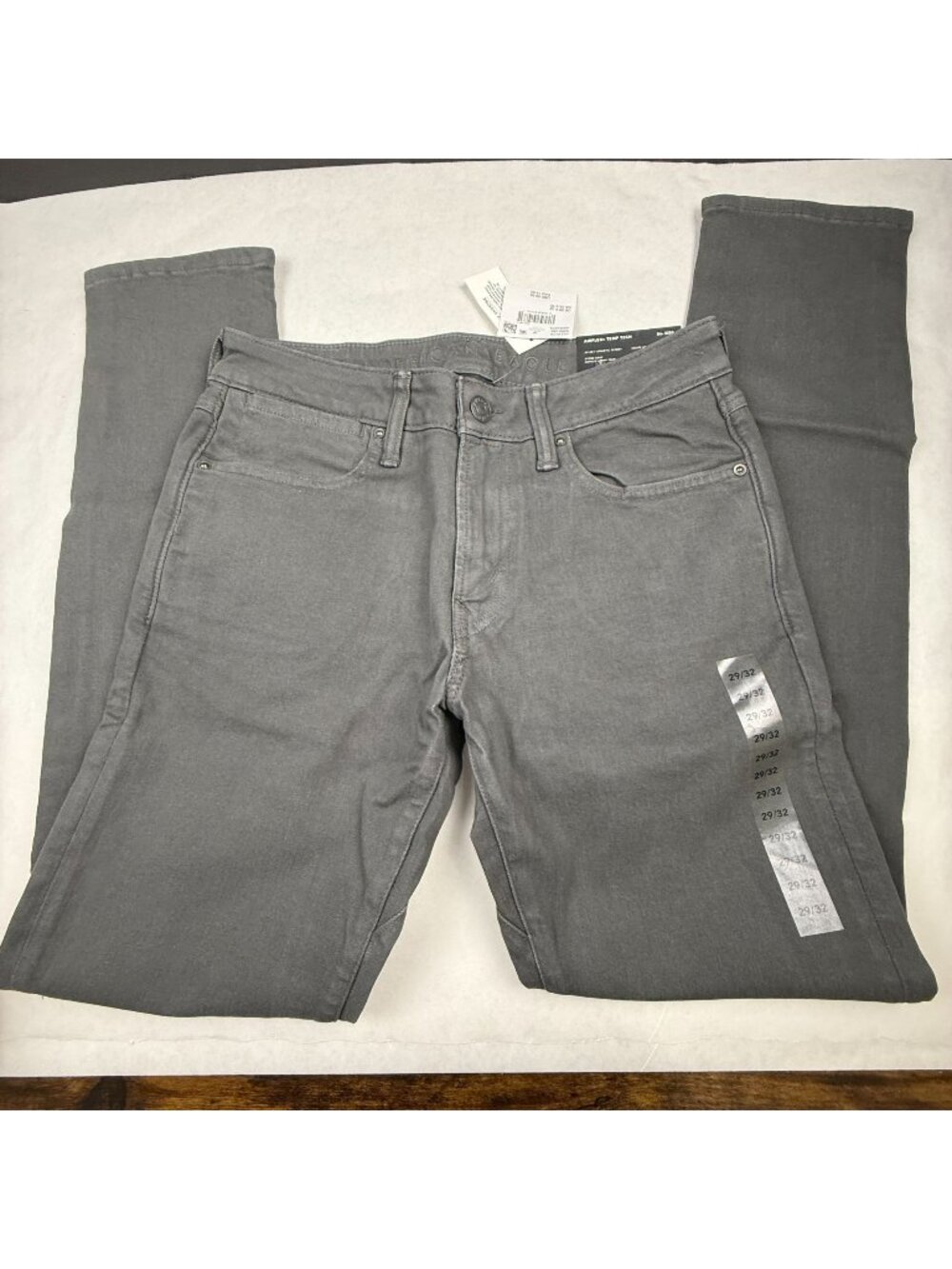 American Eagle 24/7 AirFlex+ Temp Tech Athletic Skinny Jean 29x32 Gray